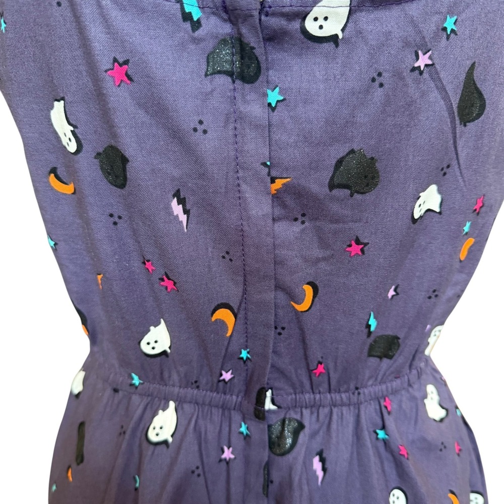 Retrolicious Halloween Mini Dress Size Small NWT Purple Fit & Flare Ghost Spooky - Picture 6 of 9